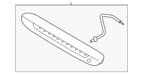 Стоп сигнал Kia Soul 14-19 led, под полировку