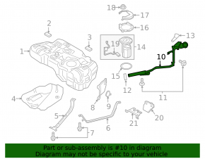 Заливная горловина топливного бака Ford Ecosport 18-22