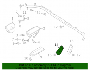 Подушка безопасности airbag переднего правого сиденья Ford Escape MK4 20-26