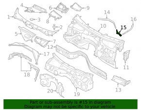 Уплотнитель капота левый BMW 3 F30 12-18