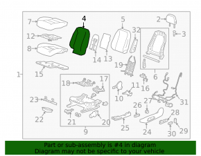 Водительское сидение Chevrolet Equinox 22-24 без airbag, механич, ткань комбинированное черно-серое, под химчистку, отрезана фишка