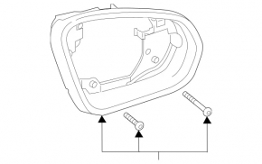 Корпус зеркального элемента левый Mercedes A-class V177 19-22
