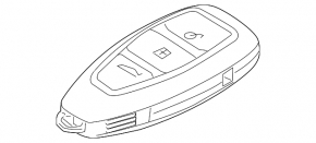 Ключ Ford C-max MK2 13-18 SEL smart 3 кнопки
