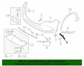 Заглушка вставка бампера правая Mazda CX-9 16-23