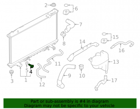 Senzor de temperatură a lichidului de răcire a motorului Infiniti Q60 17-20 3.0