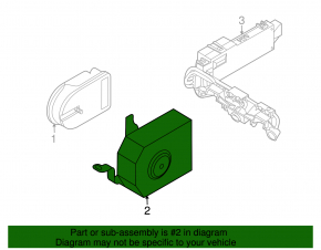 Корпус сирены VW CC 13-17