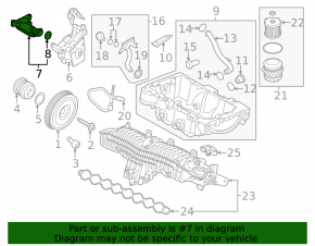 Маслоприемник Volvo V90 17-21 T5 2.0T