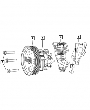 Насос ГУР Dodge Grand Caravan 11-20