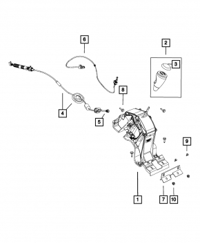 Шифтер КПП Jeep Compass 11-16