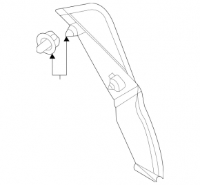 Capac stop aripă stânga Mercedes X167 GLS 450 580 20-23 LED tear