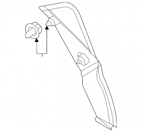 Capac stop aripă stânga Mercedes X167 GLS 450 580 20-23 LED tear