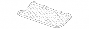 Решетка радиатора grill нижняя левая Mercedes C-class W205 43 15-21 night pkg