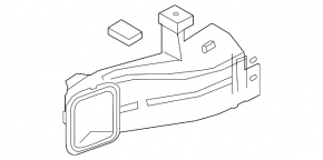 Воздухоприемник BMW X3 G01 18-24 3.0T B57 B58