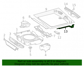 Кронштейн пола багажника правый Mercedes W167 GLE 350 450 20-26