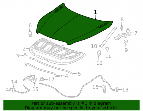 Capotă din aluminiu pentru Buick Envision 16-20
