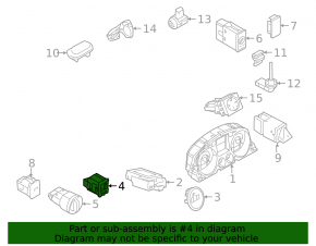 Кнопка управления подсветки приборов VW CC 13-17