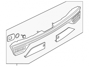 Lampă interioară portbagaj Audi A7 19-25