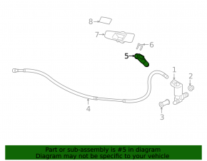 Duză spălător far stânga pentru Lexus LX570 16-21 rest.