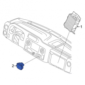 Розетка центральной консоли Ford Flex 09-19 царапины