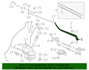Поводок дворника левый Mazda 6 18-21
