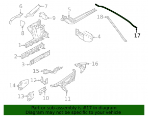 Распорка передних стаканов передняя BMW X1 F48 16-22