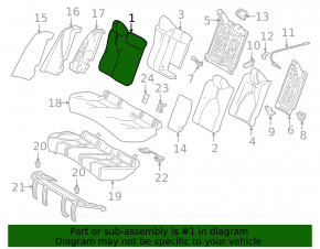 Scaune spate dreapta, rândul 2, Toyota Camry v70 18-19, stofă neagră, curățabilă chimic