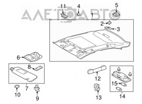 Козырек левый Lexus IS250 IS350 06-13 серый
