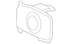 Крепление парктроника переднего бампера левое Toyota Camry 21-24 LE, XLE, наружное, черный 218