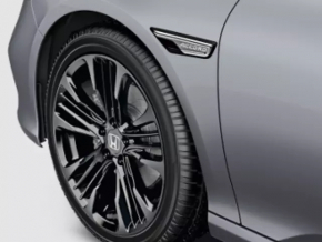 Комплект молдингов эмблема крыла 2шт Honda Accord 18-22 черные