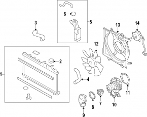 Radiator răcire cu apă Subaru Forester 14-18 SJ 2.0