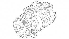 Компрессор кондиционера VW Golf 15- 1.8T
