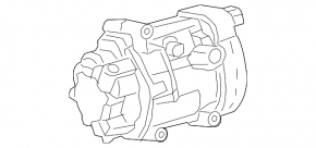 Компрессор кондиционера Toyota Prius 50 16-22