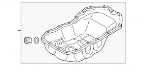 Поддон масляный Mazda 6 14-17 2.5