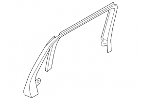 Ornamente interioare ușă spate dreapta Volvo XC90 25-26 Tip 2, Negru