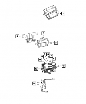 Body Control Module Jeep Cherokee KL 14-16