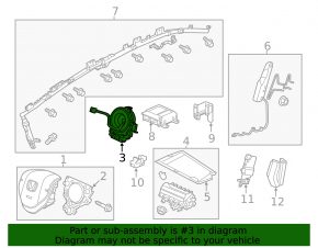 Шлейф руля Honda Civic 11-15 2,4l, Without dx