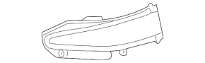Поворотник зеркала правый Toyota Highlander 14-19