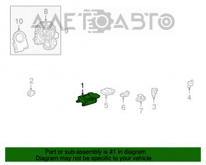 Модуль srs airbag компьютер подушек безопасности Lexus RX350 RX450h 16-19