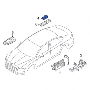 ANTI-THEFT RECIEVER CONTROL ANTENNA Ford Escape MK4 20-23