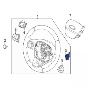 Подрулевой лепесток правый Ford Escape MK4 20-26