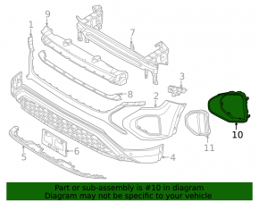 Ornament grilă bară față dreapta VW Atlas 24-25 argintiu