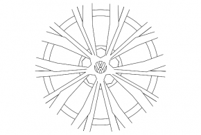 Комплект дисков R17 x 7J 4шт VW Tiguan 18-20 Montana