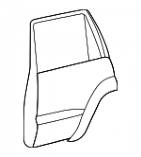 Ușă spate stângă goală Toyota Land Cruiser 16-21