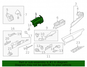 Capac bord Nissan Rogue 21-22
