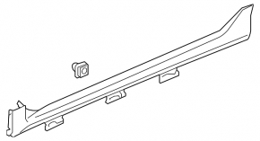 Порог левый Honda Civic X FC 16-19 4d