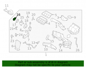Актуатор моторчик привод печки кондиционер Subaru Forester 19-21 SK