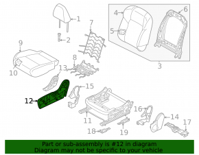 Ornamente scaun pasager dreapta pentru Nissan Rogue 21-26, negru, pentru transmisie manuală