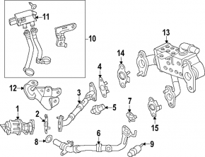 Кронштейн клапана ЕГР Ford Edge 18-22 2.0T