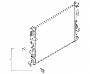 Radiator de răcire apă Ford Escape MK4 20-22 1.5T, hibrid nou, neoriginal
