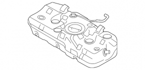 Топливный бак Hyundai Sonata 20-26 HEV